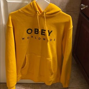 Obey yellow hoodie